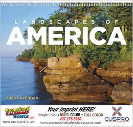 Landscapes of America Wall Calendar, Spiral