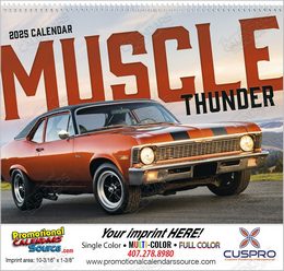 Muscle Thunder Automotive Promotional Calendar  Spiral -11x19