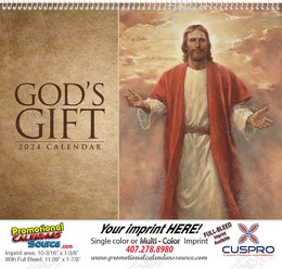God’s Gift Calendar, With Funeral Pre-Planning Sheet, Religious Calendar