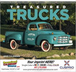 Treasured Trucks - Customized Promotional Calendar  Spiral Size 11x19