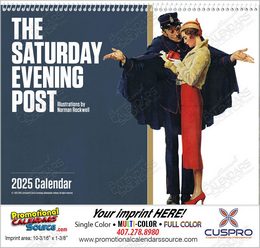 The Saturday Evening Post Promotional Calendar  Spiral