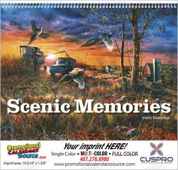 Scenic Memories Illustrations Calendar, Spiral