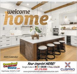 Welcome Home Real Estate Promotional Calendar  Spiral