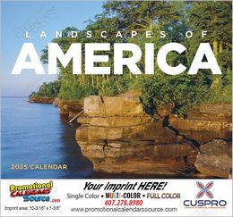 Landscapes of America Scenic Calendar, Stapled