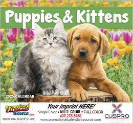 Puppies & Kittens Promotional Calendar, Stapled