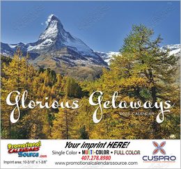 Glorious Getaways Promotional Scenic Calendar  Stapled