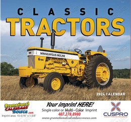 Classic Tractors Promotional Calendar, 2024, Stapled