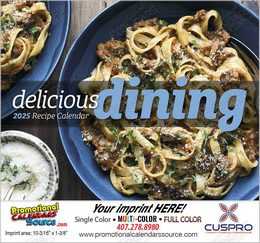 Delicious Dining Promotional Calendar, Stapled