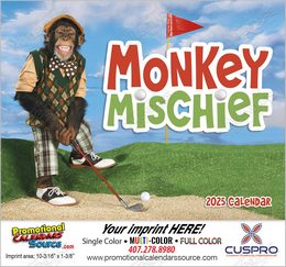 Monkey Mischief Promotional Calendar  Stapled