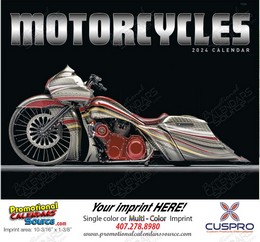 Custom Motorcycles Calendar Stapled