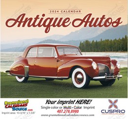 Antique Autos Promotional Calendar  Stapled