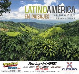 Latinoamerica en Paisajes Promotional Calendar  Stapled