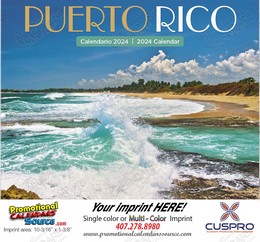 Puerto Rico Promotional Calendar, Stapled