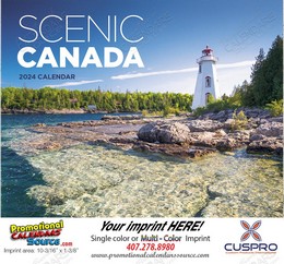 Scenic Canada Promotional Calendar, Stapled