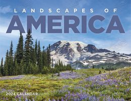 Landscapes of America Calendar With Window Cut-Out Imprint Area, Size 11x17