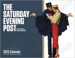 The Saturday Evening Post Window Calendar, Stapled