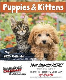 Puppies & Kittens Mini Promotional Calendar 