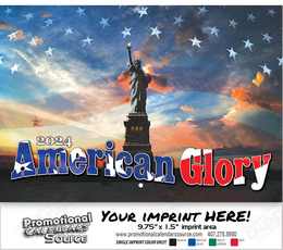 American Glory Wall Calendar  - Stapled