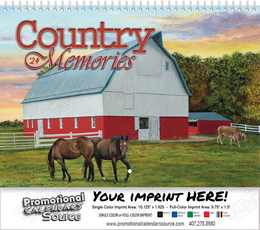 Country Memories Wall Calendar Spiral binding