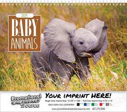 Baby Animals Wall Calendar Spiral