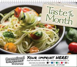 Taste of the Month Wall Calendar  Spiral