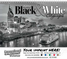 Black & White Wall Calendar  - Spiral