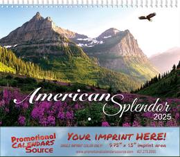 America Splendor Wall Calendar  - Spiral | 2025
