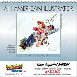 An American Illustrator  Wall Calendar - Spiral