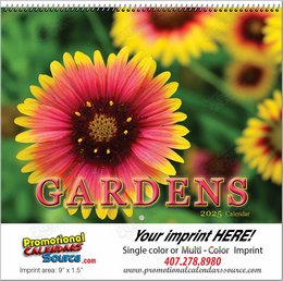 Gardens Promotional Wall Calendar  Spiral