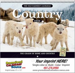 The Old Farmer’s Almanac Country Calendar - Spiral