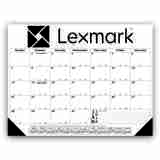 Custom Desk Pad Calendar with Black Grid 22x17