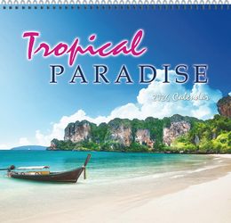 Tropical Paradise 3-Month View Wall Calendar � Scenic Promotional Calendar for 2026