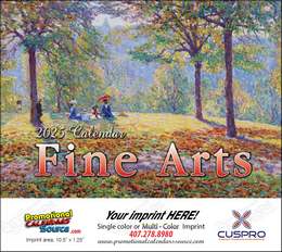 Fine Arts Calendar 2025 - Stapled