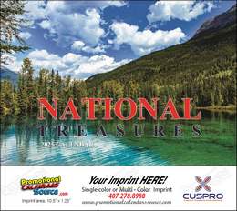 National Treasures Scenic Calendar 2025 - Stapled