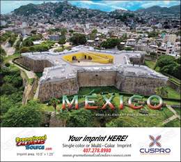 Mexico Scenic Bilingual Calendar 2025 - Stapled