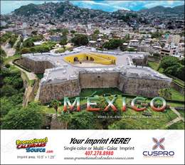 Mexico Scenic Bilingual Calendar 2024 - Stapled