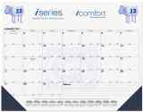 Desk Pad Calendar with Black Full Grid, Julian & Contractor Dates