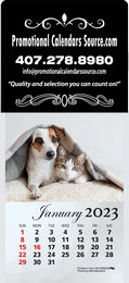 Kittens & Puppies Jumbo Square Adhesive Calendar