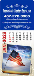 Patriotic America Stick-Up Calendar Large Square Header