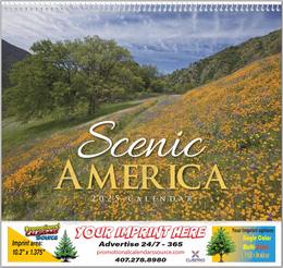 Scenic America Wall Calendar  - Spiral