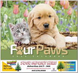 Four Paws Promotional Calendar  - Stapled