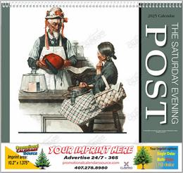 Saturday Evening Post Wall Calendar  - Spiral