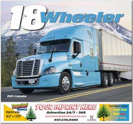 18-Wheelers Promotional Calendar, Stapled