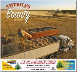 America’s Bounty Wall Calendar Stapled