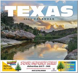 State of Texas Promotional Wall Calendar  Stapled