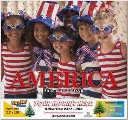 America Promotional Calendar  - Stapled