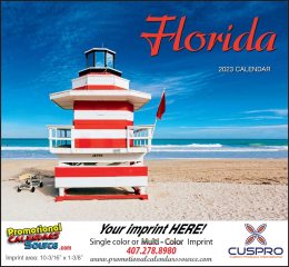 State of Florida Promotional Wall Calendar  Stapled