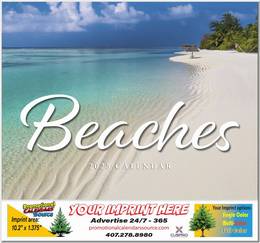 Fabulous Beaches Wall Calendar 2025, Stapled, Exotic Beaches, Personalized