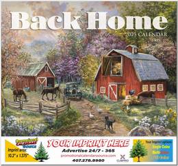 Back Home Promotional Calendar  Stapled