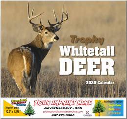 Whitetail Deer Wall Calendar  Stapled